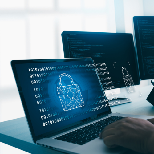 Illustration of secure digital protection